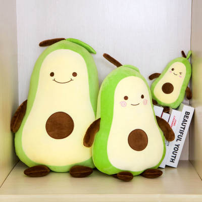 Factory Direct Sales down Cotton Avocado Plush Toy Pillow Fruit Pillow Doll Gifts for Children and Girls Cute