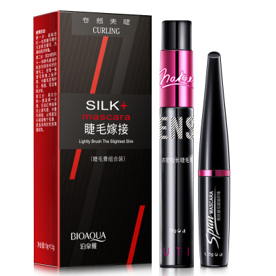 Bioaqua Silk Grafting Mascara Double Tube Combination Set Thick Waterproof Long Cosmetics Factory Direct Sales