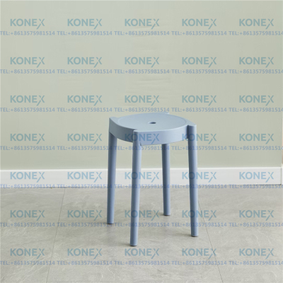 round Stool Creative Stool Plastic Stool Plastic Stool  High Stool Simple Square Stool Color Thickened Stackable Stool