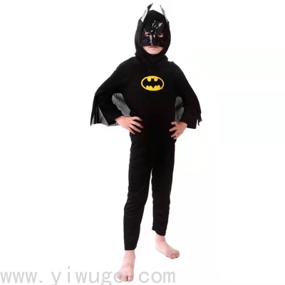 Halloween Performance Costume Children's Day Gift Superman Clothes Children Batman Clothes Black