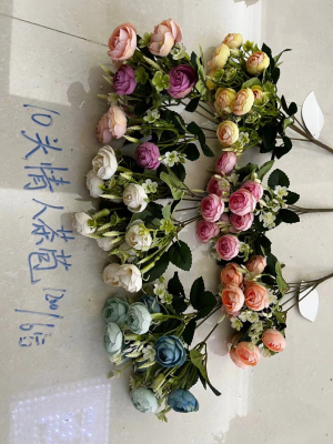 10 head  tea buds artificial flower home decoration wholesale simulation silk flower decorative factory direct
