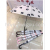 55cmeva Frosted Floral Umbrella Bear Transparent Umbrella Frosted Couple Plastic Advertising Umbrella Logo