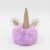 Imitation Rabbit Fur Unicorn Plush Key Chain Pu Fur Ball Toy Bag Package Pendant Plush Car Key Ring