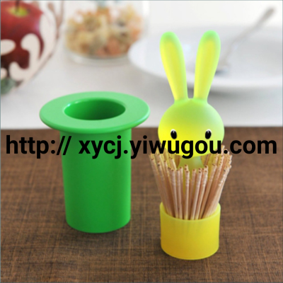 Rabbit Toothpick Box Nordic Cotton Swab Storage Rack Toothpick Holder