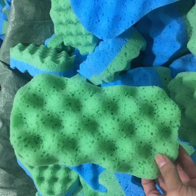 Car Sponge 8-Word Sponge Seaweed Foam Wave Car Interior Exterior Paint Cleaning Cotton Furniture Cleaning Supplies