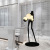 One Piece Dropshipping Modern Humanoid Art Sculpture Ball Falling Floor Lamp Hotel Exhibition Hall Creative Human Body Decoration Sitting Floor Lamp