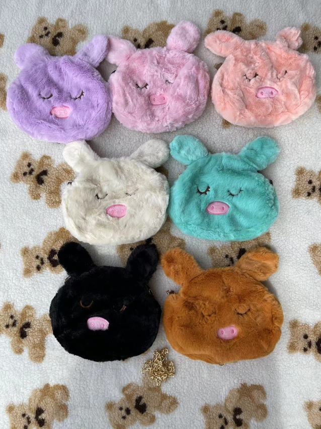 儿童背包卡通可爱女包毛绒包包手提包斜挎包