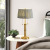 American-Style Idyllic Living Room Copper Table Lamp European-Style Simple Study and Bedroom Pure Copper Table Lamp Retro Bedside Copper Table Lamp