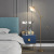 Nordic Instagram Style Floor Lamp Living Room Light Luxury Copper New Chinese American RETRO Study and Bedroom Bedside Lamp Table Lamp