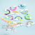 Polymer Clay Rainbow Clouds XINGX Rainbow Cake Decoration Card Candy Color Polymer Clay Ornament Cake Scene Decoration