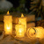 Electronic Candle Led Crystal Light-Emitting Candle Light Simulation Fake Candle Proposal Birthday Decorations Arrangement Transparent Tear Candle