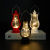 Luminous Portable Small Lantern Candle Light Creative Retro Small Oil Lamp Led Storm Lantern Ornaments