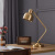 Simple Modern Copper Table Lamp Pure Copper Study Reading Lamp Desk Nordic Bedroom Bedside Living Room Lamp