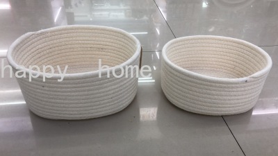 Nordic Ins Hallway Cotton Braided Storage Basket Storage Basket Desktop End Table Key Remote Control Cosmetics Glove Box