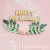 Happy Birthday Cake Decoration Fantasy Flower Green Leaf Inserts Dessert Table Cake Stand Dress up Plug-in INS Style