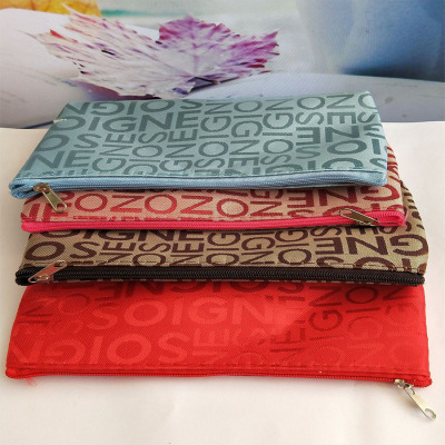 A101 Manufacturers Supply Yiwu Various Women's Bags with Beautiful Letters Cosmetic Bag Change Pencil Case Makeup