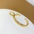 Tiktok Same Style Alluvial Gold Copper Coin Wristband Bracelet Ring Imitation Gold Open Ring Thin Bracelet Female No Color Fading