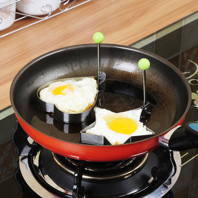 Cartoon Stainless Steel Omelette Maker Biscuit Mold Baking Mold Poached Egg Grinding Tool Love Fried Egg Grinding Tool