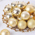 Cross-Border Christmas New Electroplated Plastic Ball 3cm Christmas Tree Pendant Christmas Ball Champagne Ornaments Set