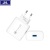 White Single USB Phone Fast Charge 5V Wall Charger Qc3.0 Adapter European and American Standard Foreign Trade Wholesale.