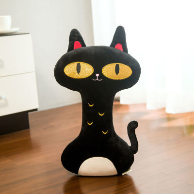 Foreign Trade Factory Direct Sales Halloween Black Cat Doll Crane Machines Doll Plush Toys Kitty Ragdoll Gift