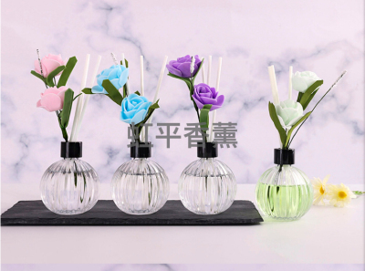 Hongping Fire-Free Aromatherapy Elegant Noble Rose Air Fresh Natural Aromatherapy Bottles, Volatile Perfume Kit