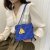 Foreign Trade New European and American Fashion Creative Funny Personality Contrast Color Cheese Biscuit Pu Women's Fashion Small Bag Messenger Bag