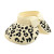 Spring and Summer New Women's Leopard Print Visor Straw Hat Sun Protection Sun Hat Paper Woven Grass Bow Wide Brim Adjustable Sun Hat