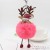 Imitation Rabbit Fur Cartoon Santa Claus Plush Pendant Santa Claus Fur Ball Keychain Cars and Bags Ornaments