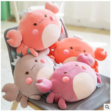 Foreign Trade Factory Direct Sales Cute and Soft Crab Doll Plush Toys Sleeping Pillow Bed Doll Doll Gift