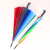 Creative 16 Bone Straight Rod Automatic Rainbow Umbrella Manufacturer Sun-Proof Sunny Umbrella Long Handle Colorful Umbrella