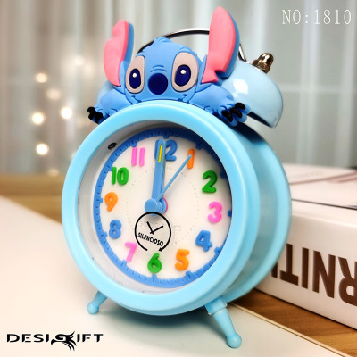 Hot Sale Colorful Three-Dimensional Cute Cartoon Bell Children Little Alarm Clock -- 3.0 Inch