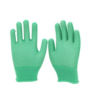 13-Pin Nylon Bead Gloves Non-Slip Elastic Wear Resistance Working Site Gloves Men's Labor Protection Protective Gloves Wholesale