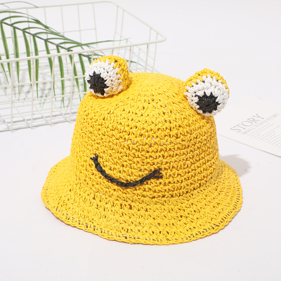 Children's Straw Hat Keroppi Summer Breathable Thin Sun-Proof Travel Boys and Girls Super Cute Fisherman Sun Hat