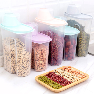 Cereals Storage Jar Large Plastic Storage Box Kitchen Food Storage Storage Box Dry Goods Sealed Jar Household