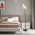 Nordic Retro New Chinese Pleated Floor Lamp Ins Style Living Room Bedroom Minimalist American Light Luxury Bedside Lamp