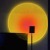 Rainbow Light Projection Sun Does Not Fall Floor Lamp Living Room Creative Personality Background Wall Decoration Bar Sunset Internet Celebrity Ambience Light