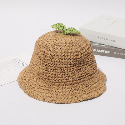 Children 'S Straw Hat Little Cute Grass Summer Breathable Thin Sun-Proof Travel Boys And Girls Super Cute Fisherman Sun Hat