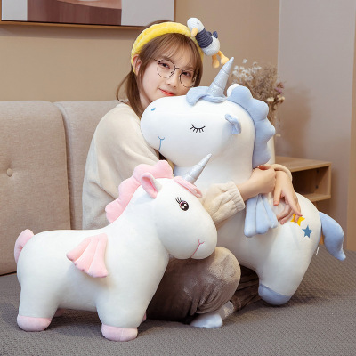 Foreign Trade Factory Direct Sales Unicorn Doll Sleeping Pillow Doll Girl Cute Plush Toy Ragdoll Girl