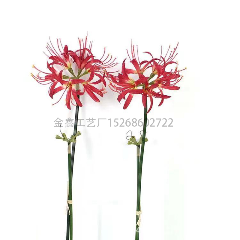 跨境仿真花彼岸花曼陀罗婚庆装饰花曼珠沙华假花古风汉服拍摄道具