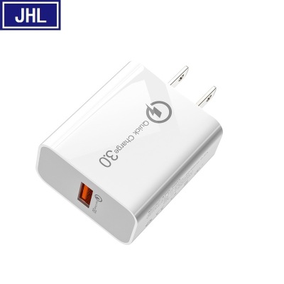 Qc3.0 Single USB Mobile Phone Fast Charger 5v3a Wall Charger Adapter European and American Standard Wholesale.