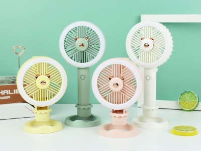 [Brand Number] Sq2218e
[Product Name] Bear Light Belt Base Third Gear Rechargeable Fan
