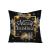 2022 Christmas Linen Pillow Cover Black Series Home Decoration Printing Throw Pillowcase Amazon Cross-Border Home