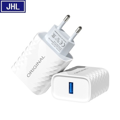 Diamond Single USB Mobile Phone Fast Charger 5v2.4a Wall Charger Qc3.0 Adapter European and American Standard.
