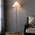 Living Room Floor Lamp American Vintage Pleated Nordic Light Luxury Bedroom Bedside Lamp Chinese Creative Floor Lamp