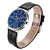 Hot Blue Light Glass Men's Leather Belt Watch Geneva Three-Eye Quartz Watch High-End Gift Men's Watch Factory Wholesale