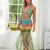 Amazon Sports Outdoor Hand-Woven Colored Tank Top Bikini Split Suit Tassel A- line Skirt Wholesale