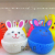 TPR Cute Flash Rabbit Children's High Elasticity Squeezing Toy Decompression Vent Ball Creative Play House Toys Wholesale