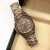 Cross-Border Trending on TikTok New Fashion Square Men's Steel Strap Watch Vintage Embossed Calendar Quartz Watch