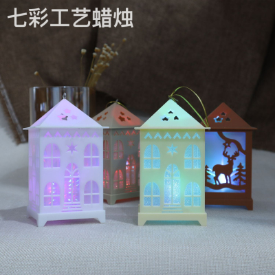 Christmas Decorations Glowing House Snow House Hotel Bar Christmas Tree Decorative Ornaments DIY Gift Window Decoration